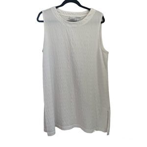 Westbound Beach White Dress or Coverup - L